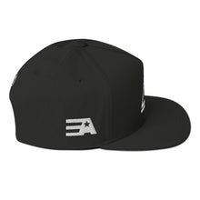 Load image into Gallery viewer, DREW TITAN: DT Flat Bill Cap (BLACK/WHITE)
