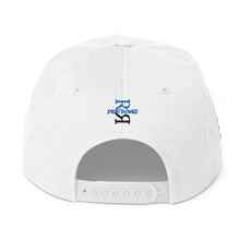 Load image into Gallery viewer, REFLECTION BEATDOWNZ: SNAPBACK BASEBALL CAP (WHITE/BLUE)
