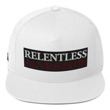Load image into Gallery viewer, AWEAPONRY: RELENTLESS AGGRESSION Baseball Cap (WHITE/BLACK)
