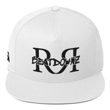 Load image into Gallery viewer, REFLECTION BEATDOWNZ: SNAPBACK BASEBALL CAP (WHITE/BLACK)
