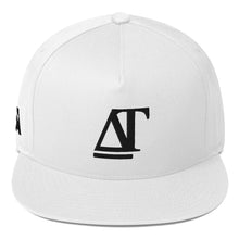 Load image into Gallery viewer, DREW TITAN: DT Flat Bill Cap (WHITE/BLACK)
