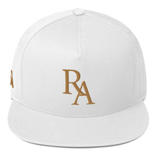 Load image into Gallery viewer, RELENTLESS AGGRESSION: FLAT Bill Cap (WHITE)
