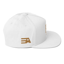 Load image into Gallery viewer, RELENTLESS AGGRESSION: FLAT Bill Cap (WHITE)
