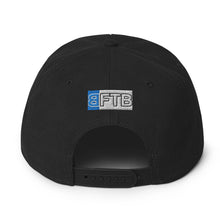 Load image into Gallery viewer, BFTB GRAVEYARD Snapback Hat (BLACK/BLUE)
