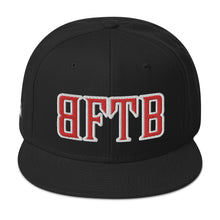 Load image into Gallery viewer, BFTB GRAVEYARD Snapback Hat (BLACK/RED)
