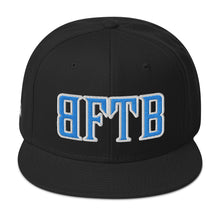 Load image into Gallery viewer, BFTB GRAVEYARD Snapback Hat (BLACK/BLUE)
