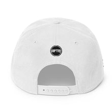 Load image into Gallery viewer, BFTB PURSE BID Snapback Hat (WHITE/BLACK)

