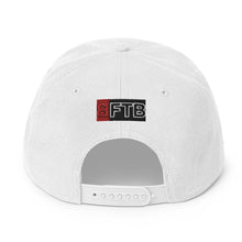 Load image into Gallery viewer, BFTB GRAVEYARD Snapback Hat (WHITE/RED)
