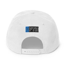 Load image into Gallery viewer, BFTB GRAVEYARD Snapback Hat (WHITE/BLUE)
