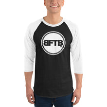 Load image into Gallery viewer, BFTF PURSE BID 3/4 sleeve jersey shirt (WHITE/BLACK)
