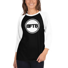 Load image into Gallery viewer, BFTF PURSE BID 3/4 sleeve jersey shirt (WHITE/BLACK)
