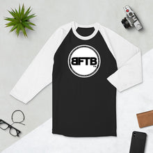 Load image into Gallery viewer, BFTF PURSE BID 3/4 sleeve jersey shirt (WHITE/BLACK)
