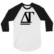 DREW TITAN: DT LIFE 3/4 sleeve raglan shirt (BLACK/WHITE)