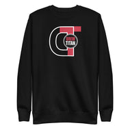 DREW TITAN: DT FITNESS PULLOVER SWEATSHIRT (BLACK/RED)