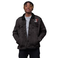 DREW TITAN: DT Unisex denim sherpa jacket (BLACK)